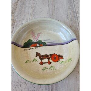 Vintage Royal tri Horse cart farm bowl vintage trinket candy dish